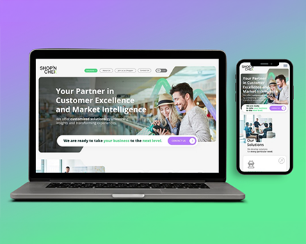 Mockup website Shop'n Chek